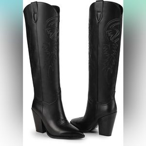 NIB ISNOM knee high western boots size 11.